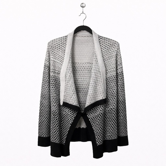 Lou & Grey Open Front Textured Ombre Cardigan – Size Medium - Picture 7 of 7